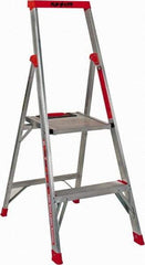 Little Giant Ladder - 2 Steps, 4' High, Type IA Rating, Aluminum Step Ladder - 300 Lb Capacity, 19" Base Width - Industrial Tool & Supply