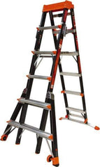 Little Giant Ladder - 9 Steps, 10' High, Type IAA Rating, Fiberglass Step Ladder - 375 Lb Capacity, 36" Base Width - Industrial Tool & Supply