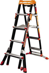 Little Giant Ladder - 7 Steps, 8' High, Type IAA Rating, Fiberglass Step Ladder - 375 Lb Capacity, 28" Base Width - Industrial Tool & Supply