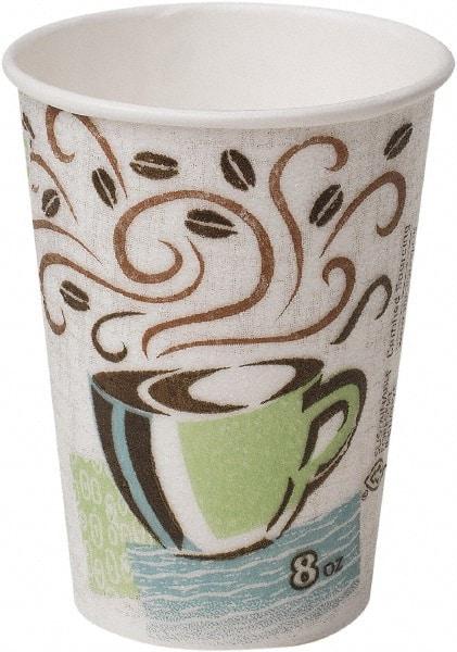 Dixie - Hot Cups, Paper, 8 oz, 1000/Carton - Coffee Dreams Design - Industrial Tool & Supply
