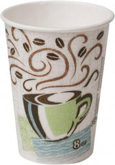 Dixie - Hot Cups, Paper, 8 oz, 1000/Carton - Coffee Dreams Design - Industrial Tool & Supply