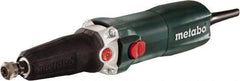 Metabo - 1/4 Inch Collet, 10,000 to 30,500 RPM, lnline, Electric Die Grinder - 6.4 Amp - Industrial Tool & Supply