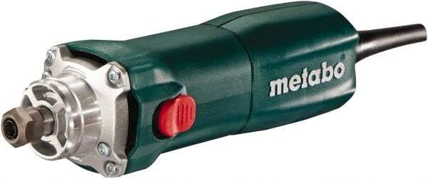 Metabo - 1/4 Inch Collet, 13,000 to 34,000 RPM, lnline, Electric Die Grinder - 6.4 Amp - Industrial Tool & Supply
