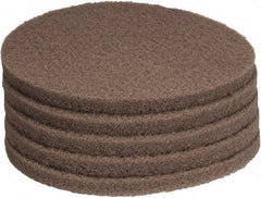 PRO-SOURCE - Polishing Pad - 15" Machine, Tan Pad, Polyester - Industrial Tool & Supply