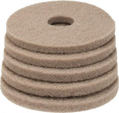 PRO-SOURCE - Polishing Pad - 13" Machine, Tan Pad, Polyester - Industrial Tool & Supply