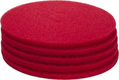 PRO-SOURCE - Polishing Pad - 20" Machine, Red Pad, Polyester - Industrial Tool & Supply
