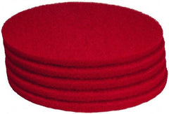 PRO-SOURCE - Polishing Pad - 19" Machine, Red Pad, Polyester - Industrial Tool & Supply