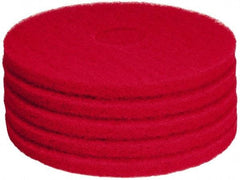 PRO-SOURCE - Polishing Pad - 15" Machine, Red Pad, Polyester - Industrial Tool & Supply