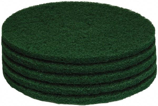 PRO-SOURCE - Stripping Pad - 20" Machine, Green Pad, Polyester - Industrial Tool & Supply