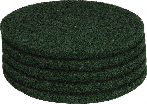 PRO-SOURCE - Stripping Pad - 17" Machine, Green Pad, Polyester - Industrial Tool & Supply