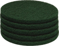 PRO-SOURCE - Stripping Pad - 15" Machine, Green Pad, Polyester - Industrial Tool & Supply