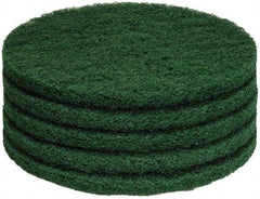 PRO-SOURCE - Stripping Pad - 14" Machine, Green Pad, Polyester - Industrial Tool & Supply