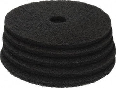 PRO-SOURCE - Stripping Pad - 20" Machine, Black Pad, Polyester - Industrial Tool & Supply