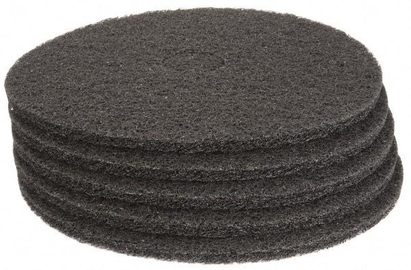 PRO-SOURCE - Stripping Pad - 19" Machine, Black Pad, Polyester - Industrial Tool & Supply