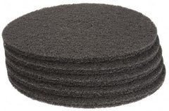 PRO-SOURCE - Stripping Pad - 19" Machine, Black Pad, Polyester - Industrial Tool & Supply