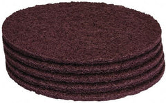 PRO-SOURCE - Stripping Pad - 19" Machine, Maroon Pad, Polyester - Industrial Tool & Supply