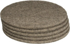 PRO-SOURCE - Polishing Pad - 27" Machine, Black Pad, Polyester - Industrial Tool & Supply