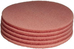 PRO-SOURCE - Polishing Pad - 27" Machine, Pink Pad, Polyester - Industrial Tool & Supply
