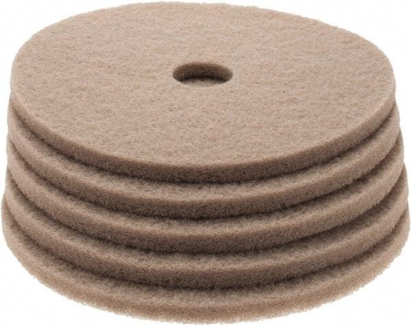 PRO-SOURCE - Polishing Pad - 20" Machine, Tan Pad, Polyester - Industrial Tool & Supply