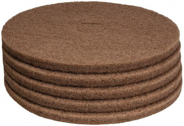 PRO-SOURCE - Polishing Pad - 19" Machine, Tan Pad, Polyester - Industrial Tool & Supply