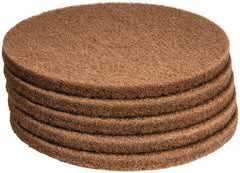 PRO-SOURCE - Polishing Pad - 17" Machine, Tan Pad, Polyester - Industrial Tool & Supply