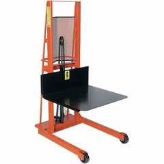 Wesco Industrial Products - 1,000 Lb Capacity, 60" Lift Height, Steel Stacker Manually Operated Lift - Industrial Tool & Supply