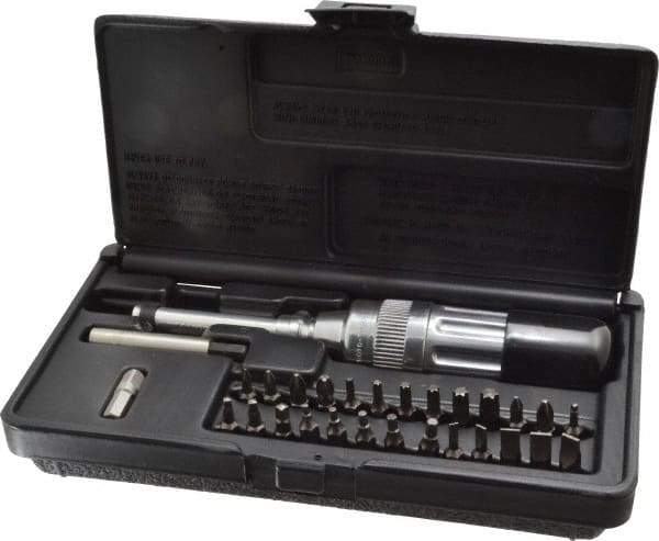 Sturtevant Richmont - 29 Piece Phillips & Slotted Screwdriver Set - Bit Sizes: Hex Inch 5/64, 3/32, 7/64, 1/8 & 9/64, Philips #0 to #3, Tip Thickness: 1/4 - Industrial Tool & Supply