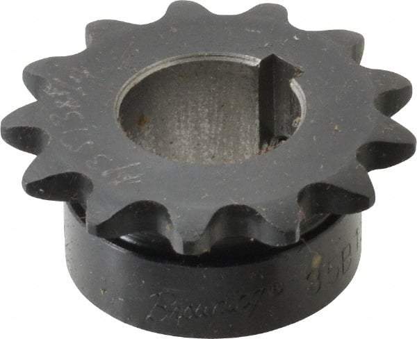 Browning - 13 Teeth, 3/8" Chain Pitch, Chain Size 35, Finished Bore Sprocket - 3/4" Bore Diam, 1.567" Pitch Diam, 1-3/4" Outside Diam - Industrial Tool & Supply