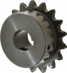 Browning - 17 Teeth, 3/8" Chain Pitch, Chain Size 35, Finished Bore Sprocket - 5/8" Bore Diam, 2.041" Pitch Diam, 2.23" Outside Diam - Industrial Tool & Supply