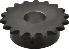 Browning - 18 Teeth, 3/8" Chain Pitch, Chain Size 35, Finished Bore Sprocket - 3/4" Bore Diam, 2.16" Pitch Diam, 2.35" Outside Diam - Industrial Tool & Supply