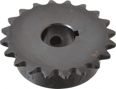 Browning - 20 Teeth, 3/8" Chain Pitch, Chain Size 35, Finished Bore Sprocket - 3/4" Bore Diam, 2.397" Pitch Diam, 2.59" Outside Diam - Industrial Tool & Supply