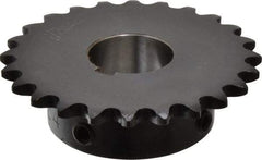 Browning - 24 Teeth, 3/8" Chain Pitch, Chain Size 35, Finished Bore Sprocket - 1" Bore Diam, 2.873" Pitch Diam, 3.07" Outside Diam - Industrial Tool & Supply
