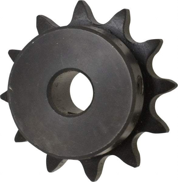 Browning - 12 Teeth, 1/2" Chain Pitch, Chain Size 40, Finished Bore Sprocket - 1/2" Bore Diam, 1.775" Pitch Diam, 2.17" Outside Diam - Industrial Tool & Supply