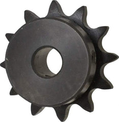 Browning - 12 Teeth, 1/2" Chain Pitch, Chain Size 40, Finished Bore Sprocket - 1/2" Bore Diam, 1.775" Pitch Diam, 2.17" Outside Diam - Industrial Tool & Supply