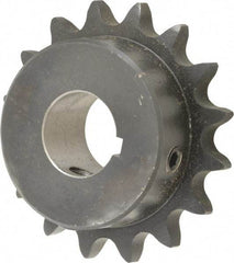 Browning - 16 Teeth, 1/2" Chain Pitch, Chain Size 40, Finished Bore Sprocket - 7/8" Bore Diam, 2-9/16" Pitch Diam, 2.8" Outside Diam - Industrial Tool & Supply