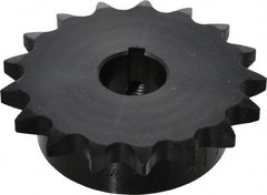 Browning - 17 Teeth, 1/2" Chain Pitch, Chain Size 40, Finished Bore Sprocket - 3/4" Bore Diam, 2.721" Pitch Diam, 2.96" Outside Diam - Industrial Tool & Supply