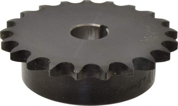 Browning - 21 Teeth, 1/2" Chain Pitch, Chain Size 40, Finished Bore Sprocket - 3/4" Bore Diam, 3.355" Pitch Diam, 3.62" Outside Diam - Industrial Tool & Supply