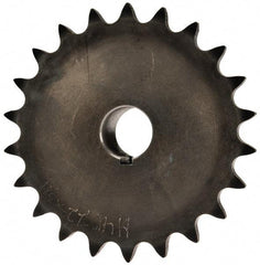 Browning - 22 Teeth, 1/2" Chain Pitch, Chain Size 40, Finished Bore Sprocket - 3/4" Bore Diam, 3.513" Pitch Diam, 3-3/4" Outside Diam - Industrial Tool & Supply