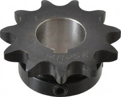 Browning - 11 Teeth, 5/8" Chain Pitch, Chain Size 50, Finished Bore Sprocket - 1" Bore Diam, 2-7/32" Pitch Diam, 2-1/2" Outside Diam - Industrial Tool & Supply