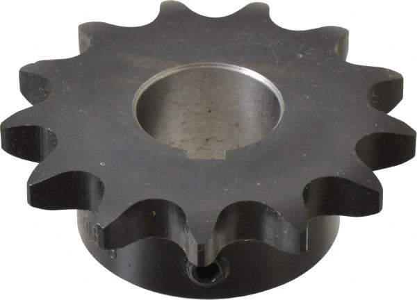 Browning - 13 Teeth, 5/8" Chain Pitch, Chain Size 50, Finished Bore Sprocket - 1" Bore Diam, 2.612" Pitch Diam, 2.91" Outside Diam - Industrial Tool & Supply