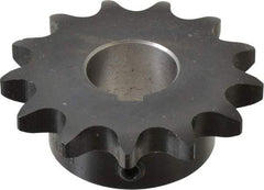 Browning - 13 Teeth, 5/8" Chain Pitch, Chain Size 50, Finished Bore Sprocket - 1" Bore Diam, 2.612" Pitch Diam, 2.91" Outside Diam - Industrial Tool & Supply
