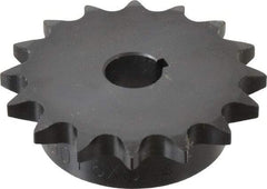 Browning - 16 Teeth, 5/8" Chain Pitch, Chain Size 50, Finished Bore Sprocket - 3/4" Bore Diam, 3.204" Pitch Diam, 3.52" Outside Diam - Industrial Tool & Supply