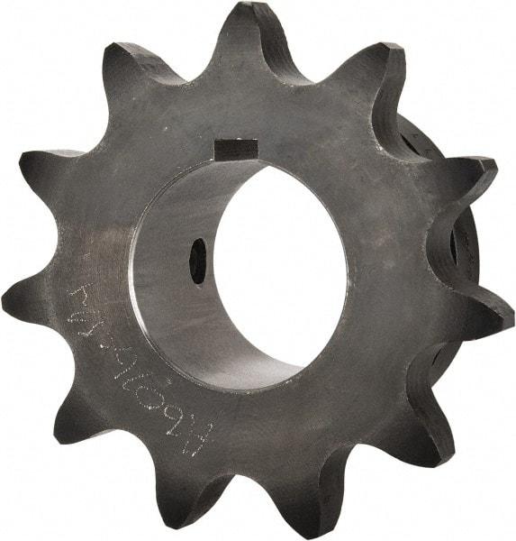 Browning - 11 Teeth, 3/4" Chain Pitch, Chain Size 60, Finished Bore Sprocket - 1-1/4" Bore Diam, 2.662" Pitch Diam, 2.96" Outside Diam - Industrial Tool & Supply