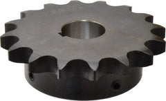 Browning - 16 Teeth, 3/4" Chain Pitch, Chain Size 60, Finished Bore Sprocket - 1-1/8" Bore Diam, 3-27/32" Pitch Diam, 4.22" Outside Diam - Industrial Tool & Supply