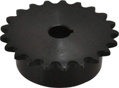 Browning - 21 Teeth, 3/8" Chain Pitch, Chain Size 35, Finished Bore Sprocket - 1/2" Bore Diam, 2.516" Pitch Diam, 2.7" Outside Diam - Industrial Tool & Supply