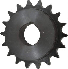 Browning - 18 Teeth, 5/8" Chain Pitch, Chain Size 50, Finished Bore Sprocket - 1-3/16" Bore Diam, 3.599" Pitch Diam, 3.92" Outside Diam - Industrial Tool & Supply