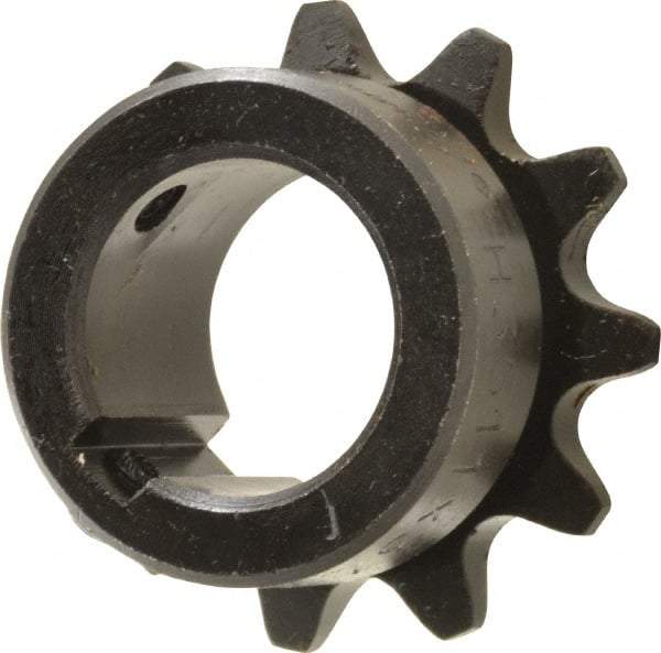 Browning - 11 Teeth, 3/8" Chain Pitch, Chain Size 35, Finished Bore Sprocket - 3/4" Bore Diam, 1.331" Pitch Diam, 1-1/2" Outside Diam - Industrial Tool & Supply