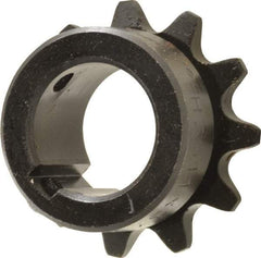 Browning - 11 Teeth, 3/8" Chain Pitch, Chain Size 35, Finished Bore Sprocket - 3/4" Bore Diam, 1.331" Pitch Diam, 1-1/2" Outside Diam - Industrial Tool & Supply