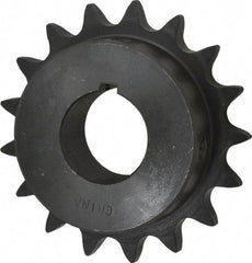 Browning - 17 Teeth, 5/8" Chain Pitch, Chain Size 50, Finished Bore Sprocket - 1-1/4" Bore Diam, 3.401" Pitch Diam, 3.72" Outside Diam - Industrial Tool & Supply