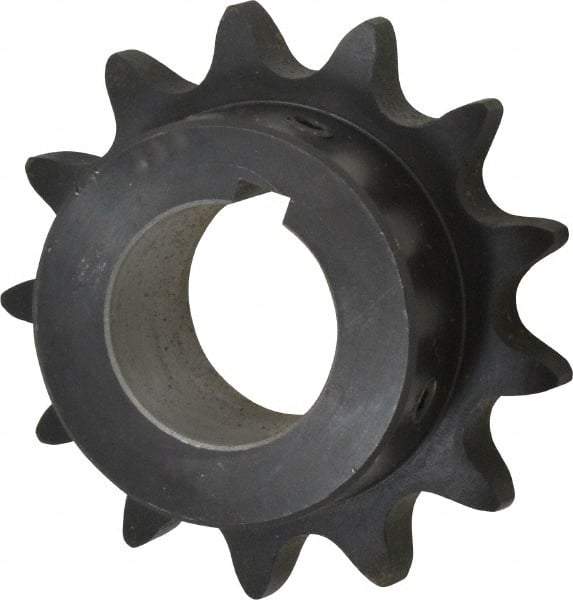 Browning - 13 Teeth, 3/4" Chain Pitch, Chain Size 60, Finished Bore Sprocket - 1-3/8" Bore Diam, 3.134" Pitch Diam, 3.45" Outside Diam - Industrial Tool & Supply